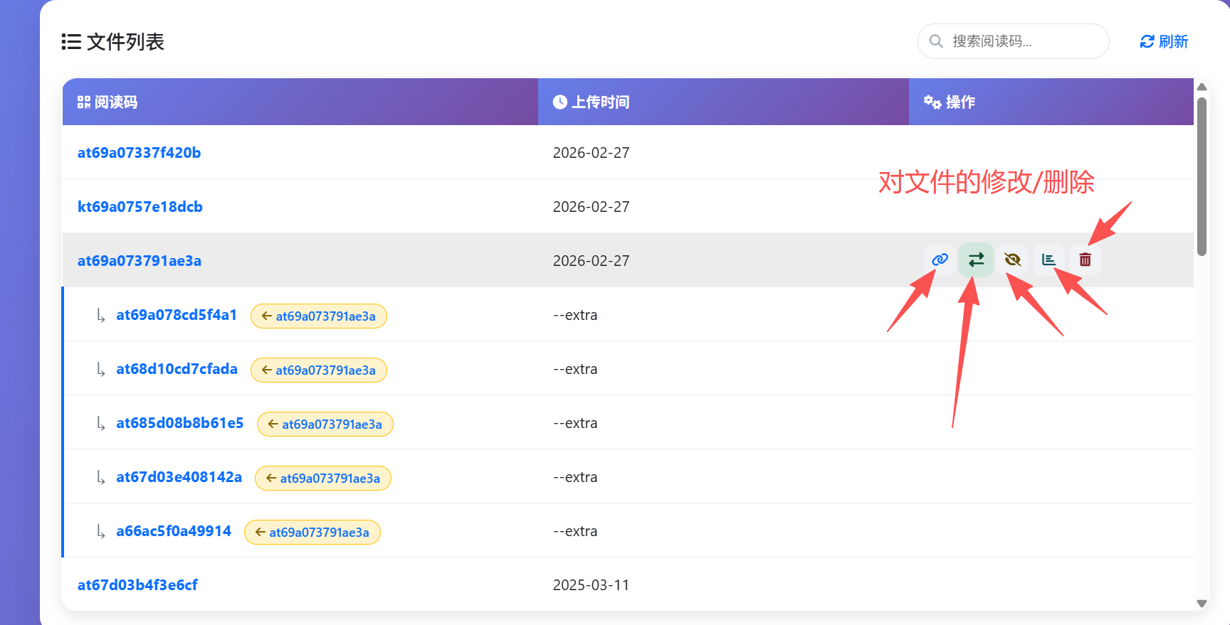 后台管理朋友圈发出的 PDF 入口